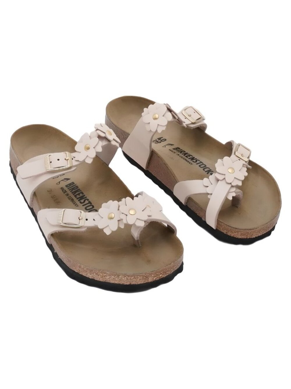 Birkenstock Mayari Flower Embellishment Light Rose Sandals Sz US 9M EU 40